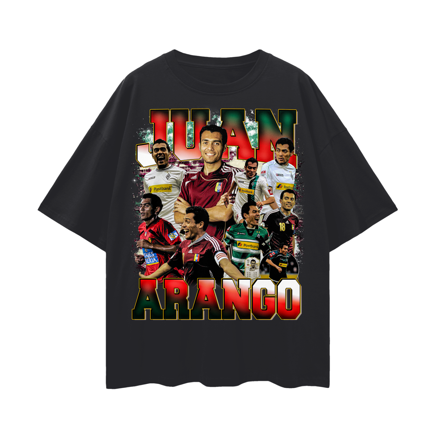 Camiseta Oversized Vintage Juan Arango - Vinotinto