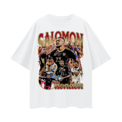 Camiseta Oversized Vintage Salomón Rondón - Vinotinto