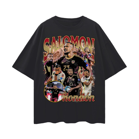 Camiseta Oversized Vintage Salomón Rondón - Vinotinto