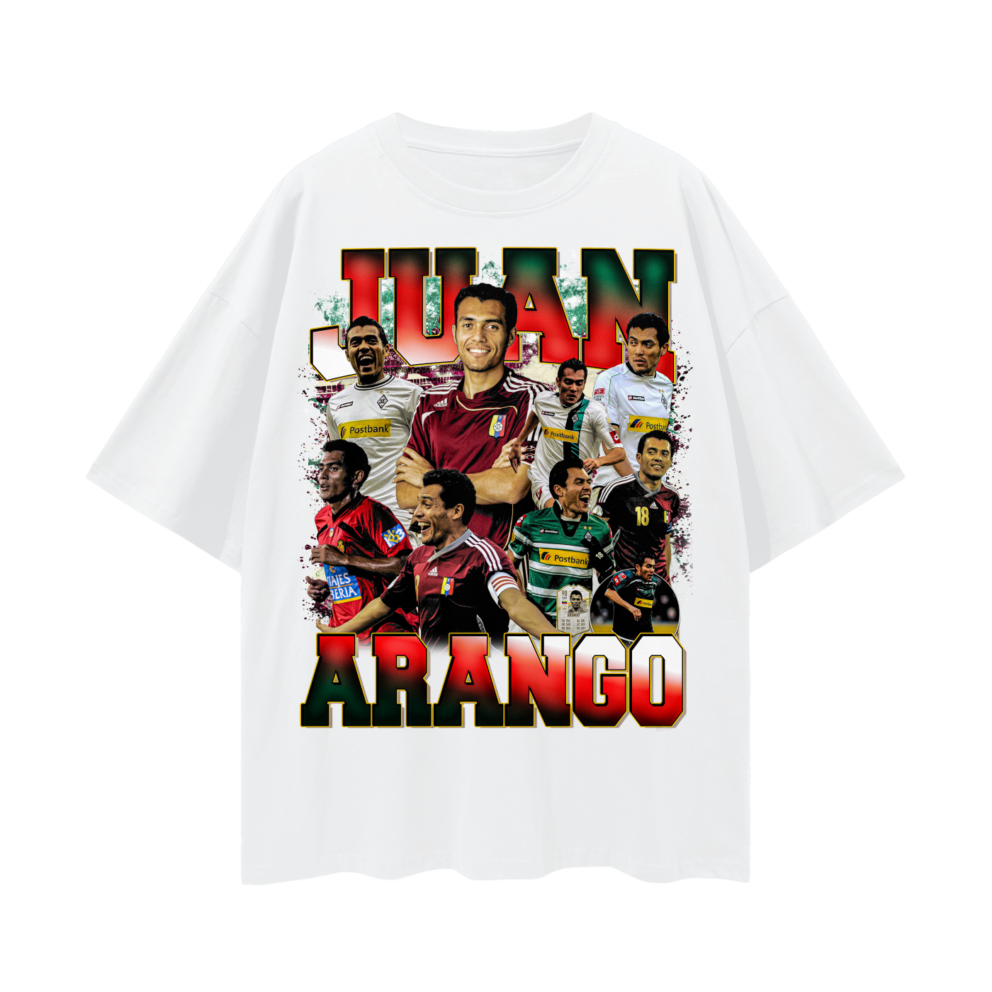 Camiseta Oversized Vintage Juan Arango - Vinotinto